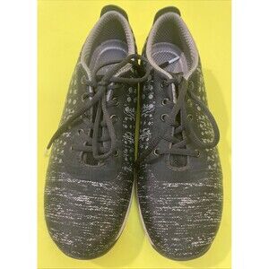 DANSKO Hanna Black/Gray Polka Dot Lace-Up Sneaker Shoes 42 APMA Vegan